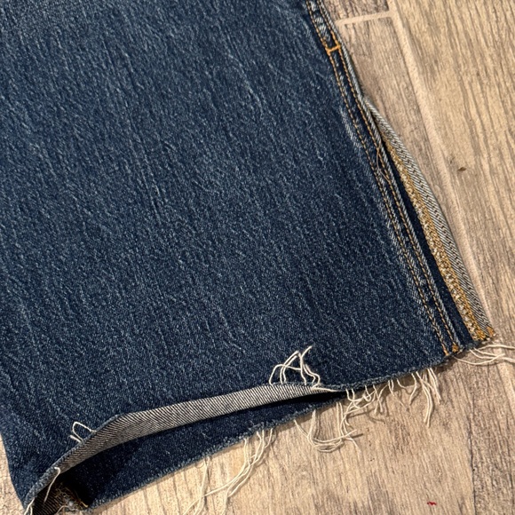 Cello Dark and Light Blue Two-Tone Wide Leg Jeans - Picture 7 of 9